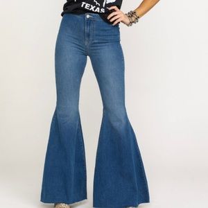 FREE PEOPLE Just Float On Flare Jeans Bell Bottoms 28